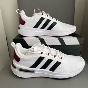 Adidas Men's Racer TR23 White/Black/Shadow Red Sneaker Size 11